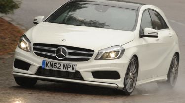 Mercedes A250 front cornering