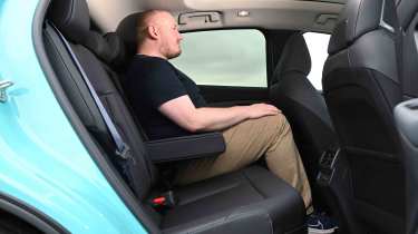 Nissan Leaf - Ellis Hyde sat in the rear seats