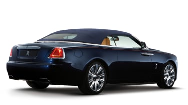 Rolls-Royce Dawn convertible static roof up rear