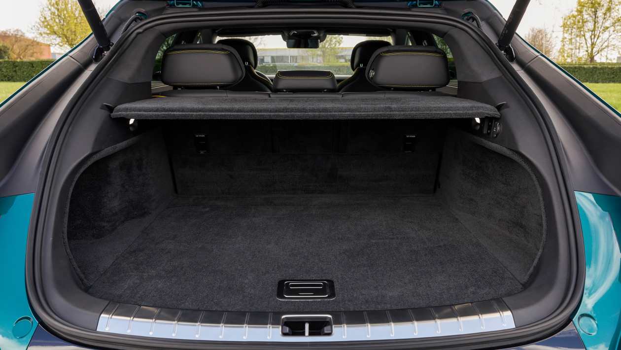 Denza Z9GT boot space with tailgate open