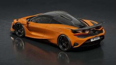 McLaren 750S Le Mans (orange) - rear 3/4