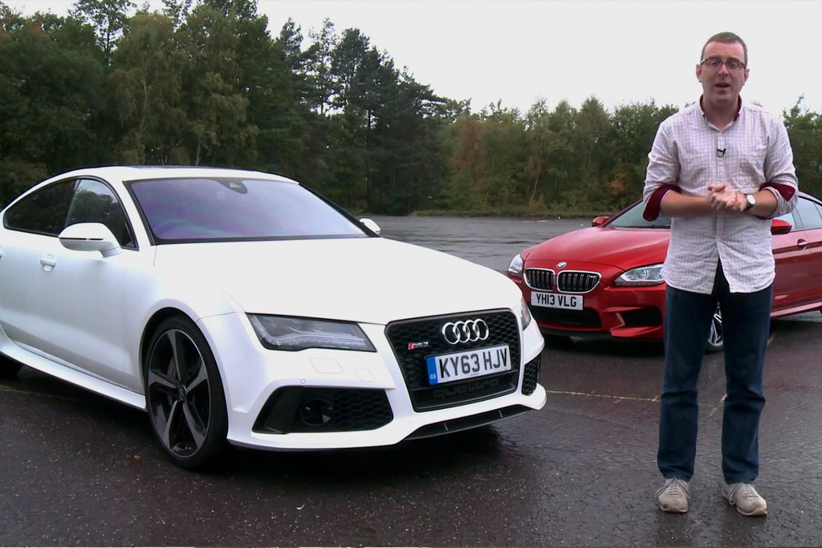 Bmw M6 Gran Coupe Vs Audi Rs7 Video Auto Express