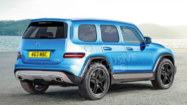 Mercedes GLB  - exclusive image rear