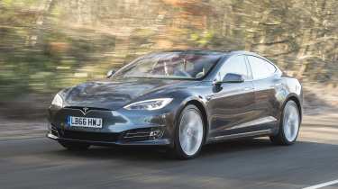 Three-car garage - Tesla Model S