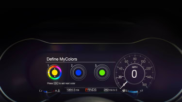 Ford mustang facelift digital instrument panel