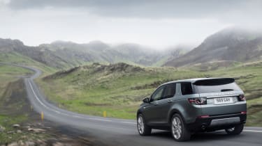 Land Rover Discovery Sport rear mountains