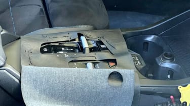 BMW 1 Series facelift spy - gear selector