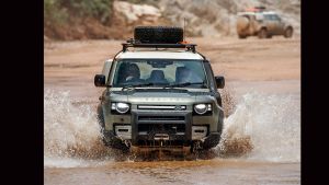 Land Rover Defender off road wade