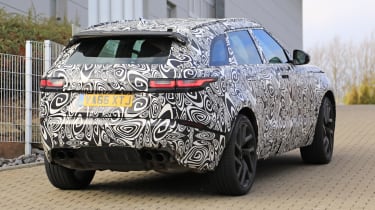 range rover velar svr spies rear