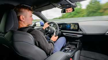 Alastair Crooks driving the BMW 1 Series