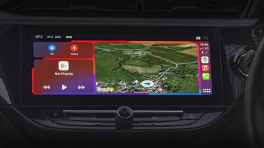 Vauxhall Corsa Electric Apple CarPlay screen