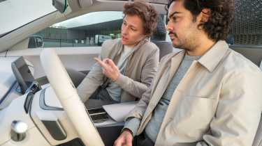 Jordan Katsianis in the Skoda Vision O concept