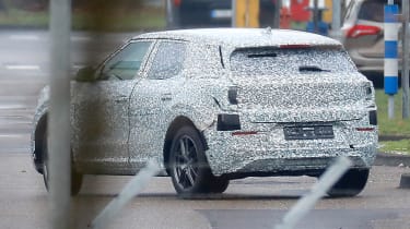 Ford EV SUV (camouflaged) spyshot - rear