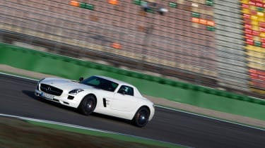 Mercedes SLS AMG GT on track