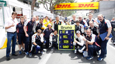 Williams&#039; message to their injured mechanic