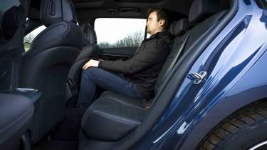 Mercedes C-Class Estate - rear seats with Senior news reporter, Alastair Crooks