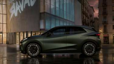 Cupra Raval Manganese side