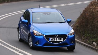 Mazda 2 - front cornering