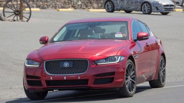 Jaguar XE mild hybrid spy shot