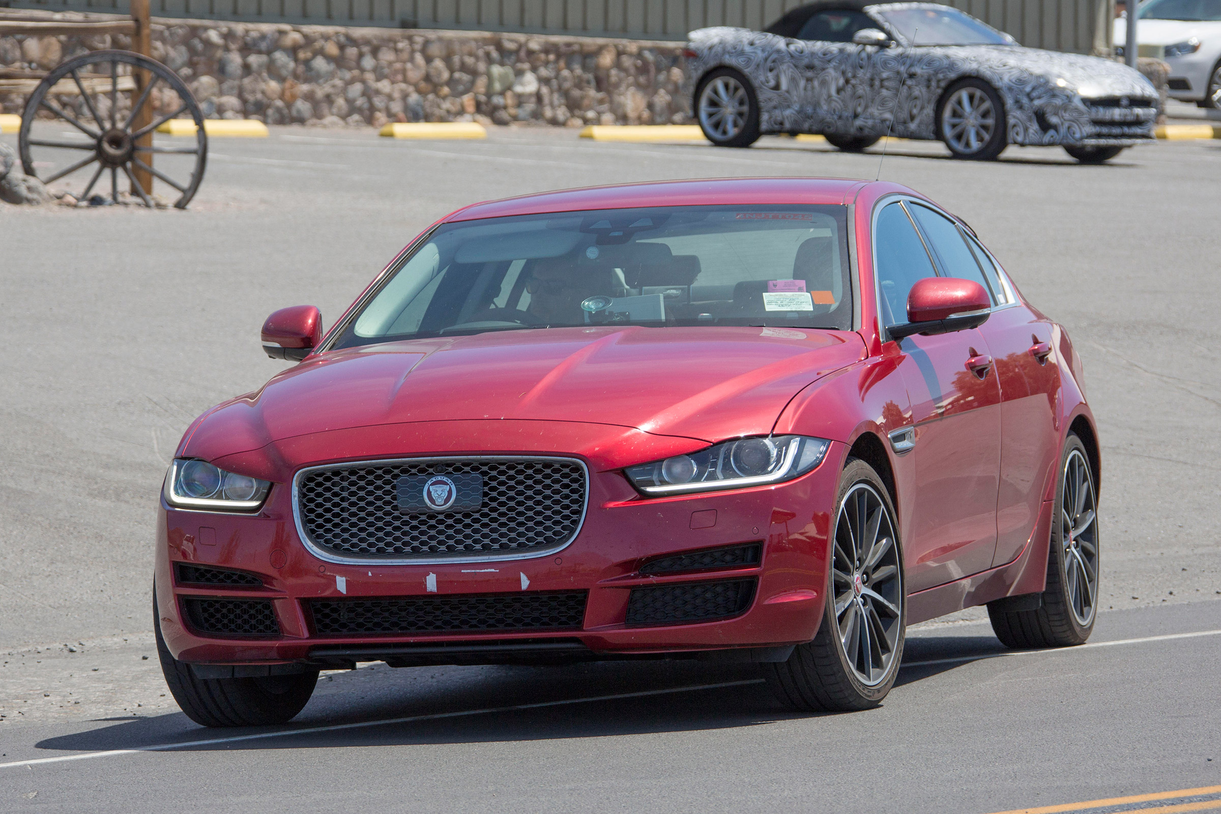 Mild hybrid Jaguar XE, XF and F-Pace models spied testing 