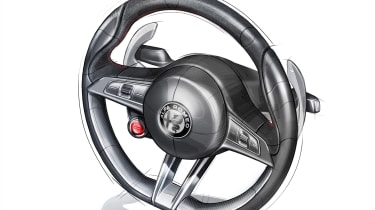 Alfa Romeo Stelvio - steering wheel sketch