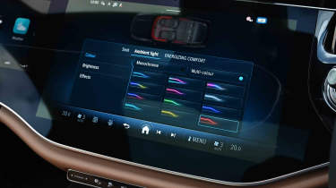 Mercedes E-Class Estate - ambient lighting colour screen