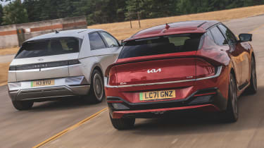 Hyundai Ioniq 5 and Kia EV6 - rear tracking