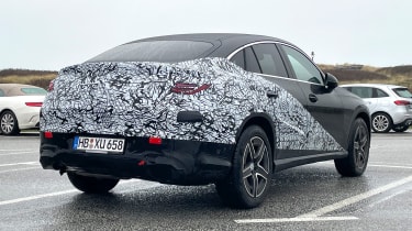 Mercedes GLC Coupe (camouflaged) - rear angle