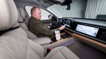 Ellis Hyde sat in the Audi Q7