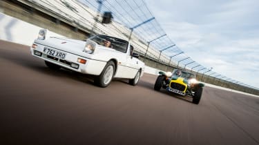 Reliant Scimitar SST and Caterham Seven K Series