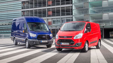 Ford Transit and Ford Transit Custom - front