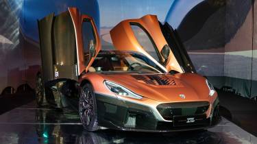 Rimac Nevera 15th Anniversary Edition studio - doors open