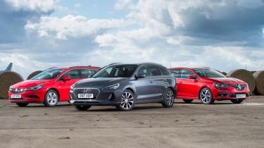 Hyundai i30 Tourer vs Vauxhall Astra Sport Tourer vs Renault Megane Sport Tourer - header