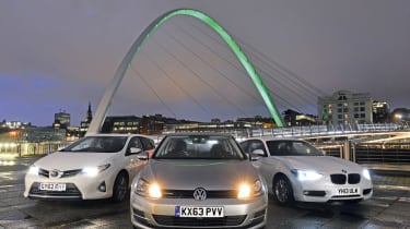 VW Golf Bluemotion vs rivals