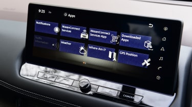 Nissan X-Trail - infotainment screen (apps menu)