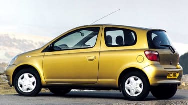 Side view of Toyota Yaris