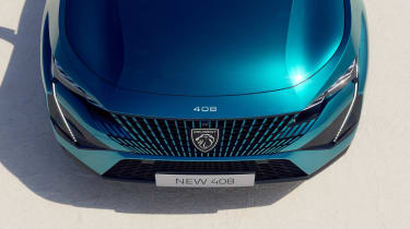 Peugeot 408 - front grille (top down view)