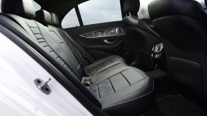 Mercedes E 300 e - rear seats