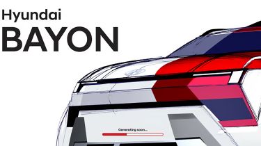 New Hyundai Bayon - front sketch