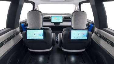 Waymo self-driving car interior