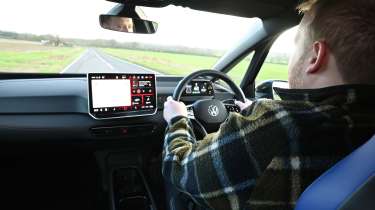 Ellis Hyde driving the Volkswagen ID.3 GTX Fire &amp; Ice