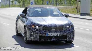 BMW i4 Convertible spy shots - front