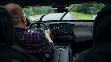 Ellis Hyde driving the BMW X5 prototype