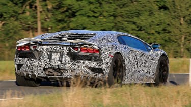 Lamborghini Aventador facelift spied 15