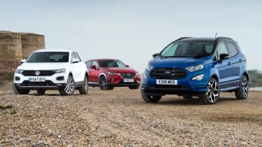 Ford EcoSport vs T-Roc vs CX-3