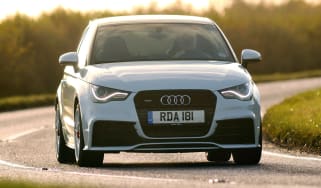 Audi A1 quattro front cornering