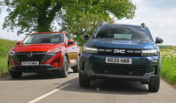 Nissan Qashqai and Dacia Bigster - front tracking 