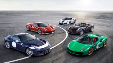 Ferrari 70th anniversary liveries