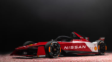 Nissan e-4ORCE 04 Formula E car 
