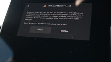 Tesla Model Y Performance 2025 - screen